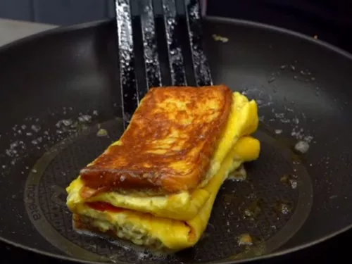 Recept na omeletový toast
