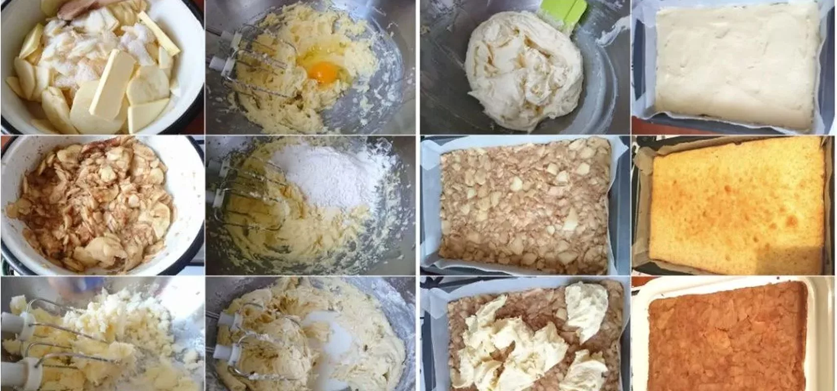 Recept na jablečný koláč skořicí a vanilkovým krémem