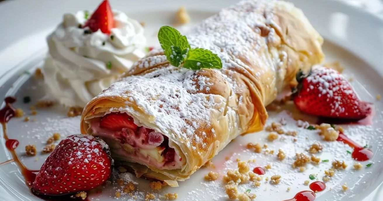 Recept na chřestový štrúdl s jahodami
