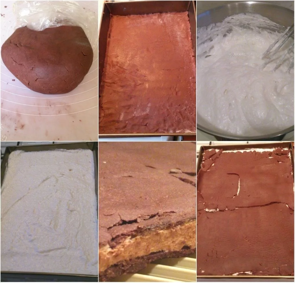 Obrázek receptu na dort na plech s kokosem a vanilkovým krémem, dokonalou čokoládovou polevou.
