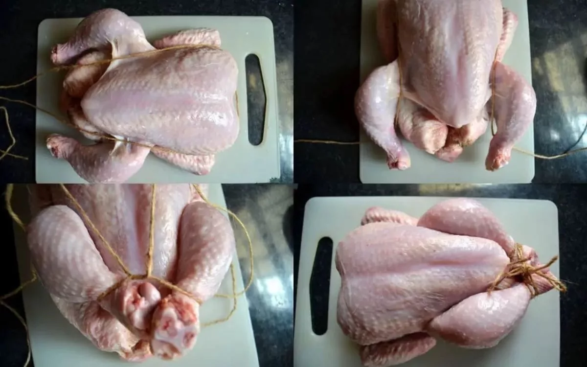 Recept na Jemné pečené kuře - jak se kuře váže