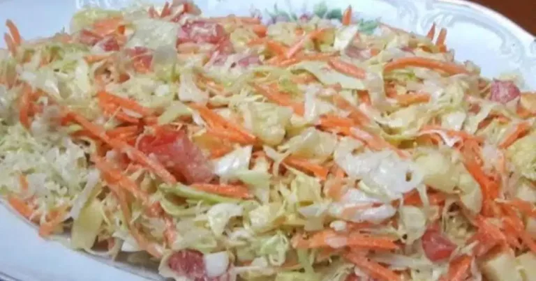 Obrázek receptu na salát Coleslaw.