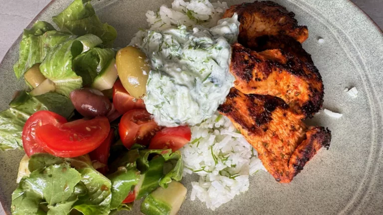 Recept na Kuřecí maso s tzatziki a citronovo-koprovou rýží