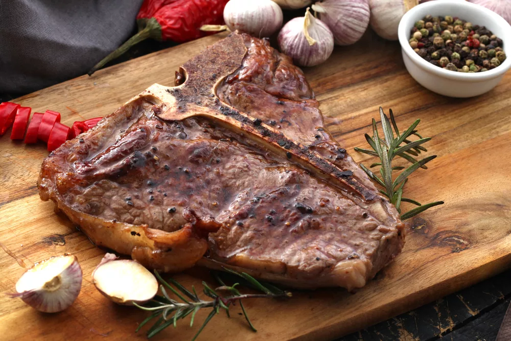 Grilovaný T-bone.