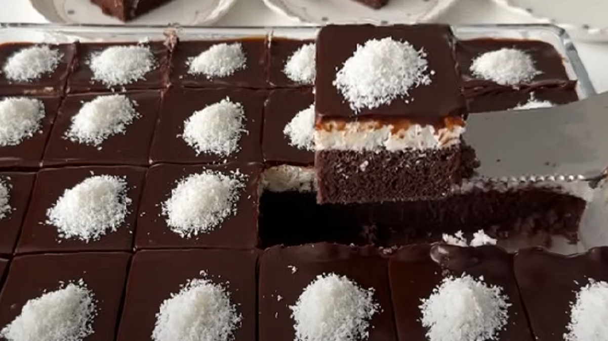 Obrázek k receptu: Kokosovo-kakaové řezy