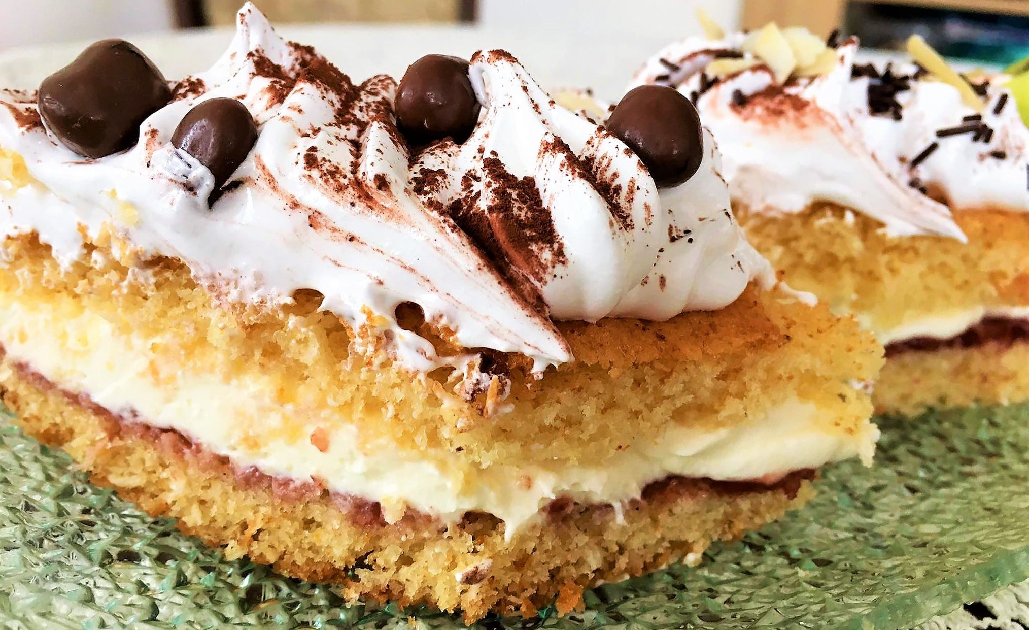 Obrázek receptu na Zasněžené řezy se smetanou