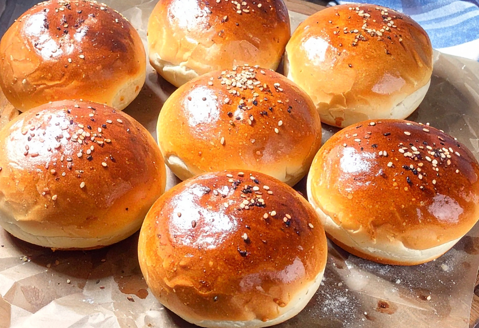 Obrázek k receptu na domácí hamburgerové housky