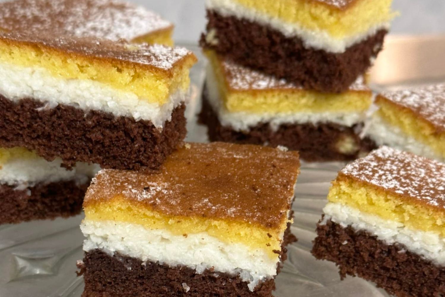 Obrázek receptu na Trojbarevnou radost: Buchtu tří barev