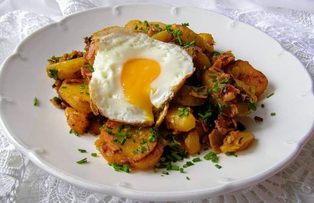 Obrázek receptu na Tyrolské brambory.