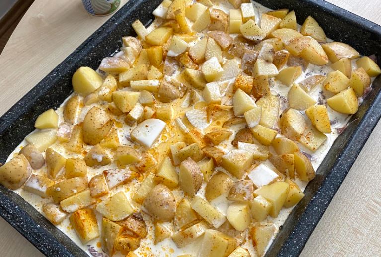 Obrázek receptu na kotlety na šlehačce.