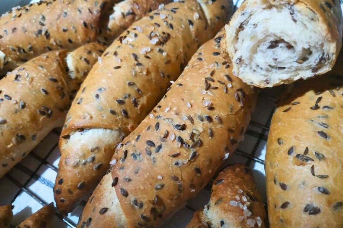 Obrázek k receptu na špaldové rohlíky