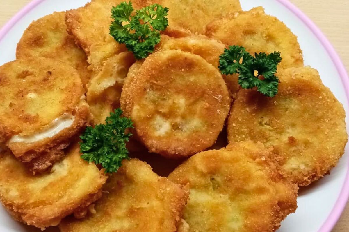 Obrázek k receptu na cuketová kolečka plněná šunkou a sýrem