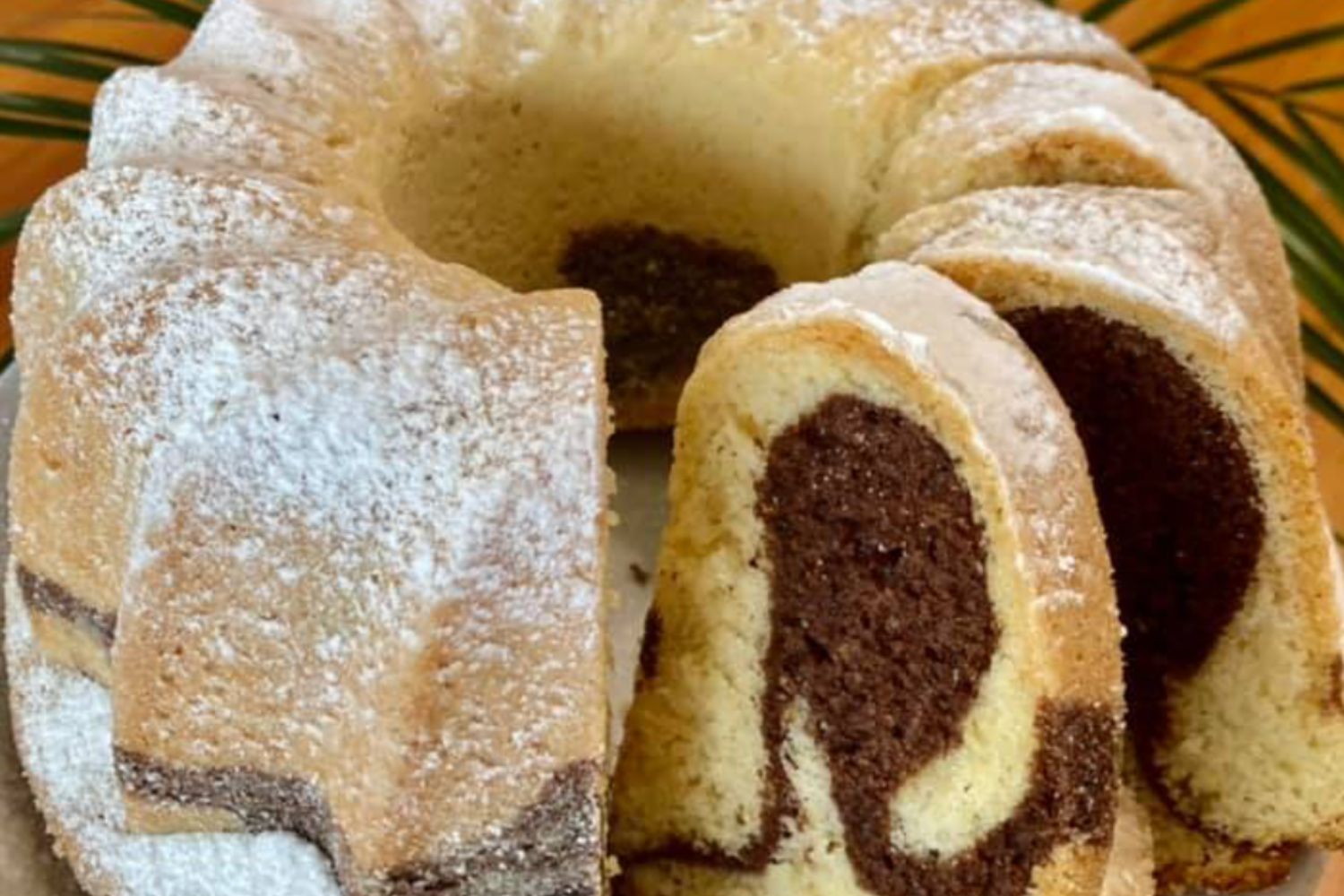 Obrázek receptu na Výbornou a jednoduchou mramorovou bábovku.