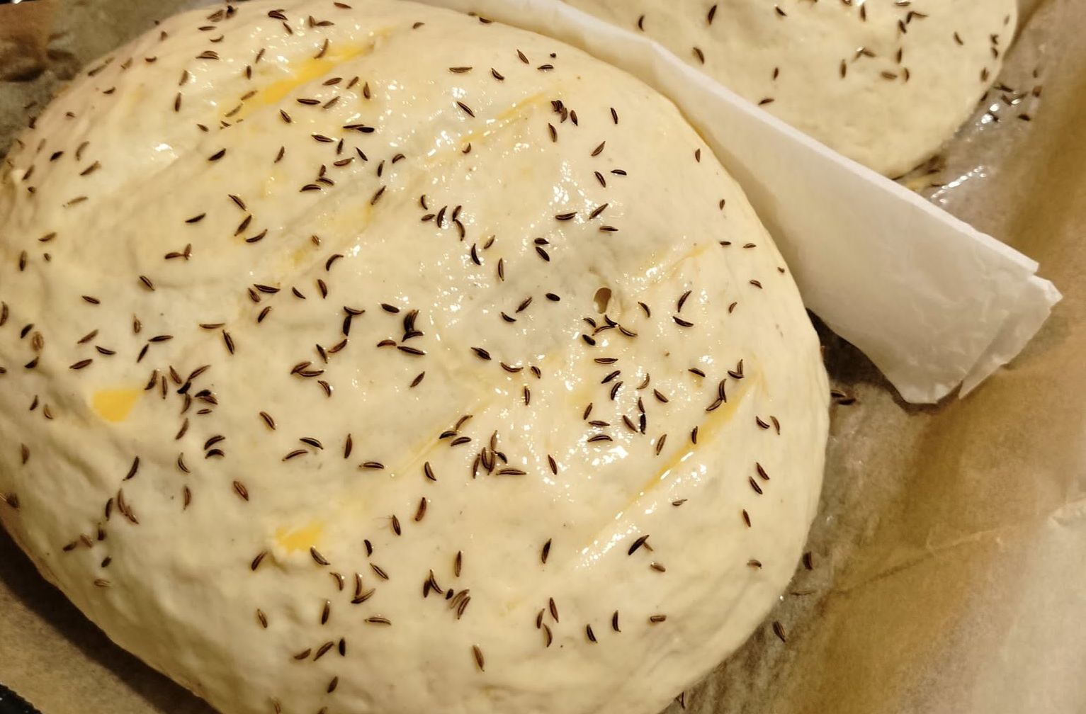 Recept s postupem na domácí kmínový chleba