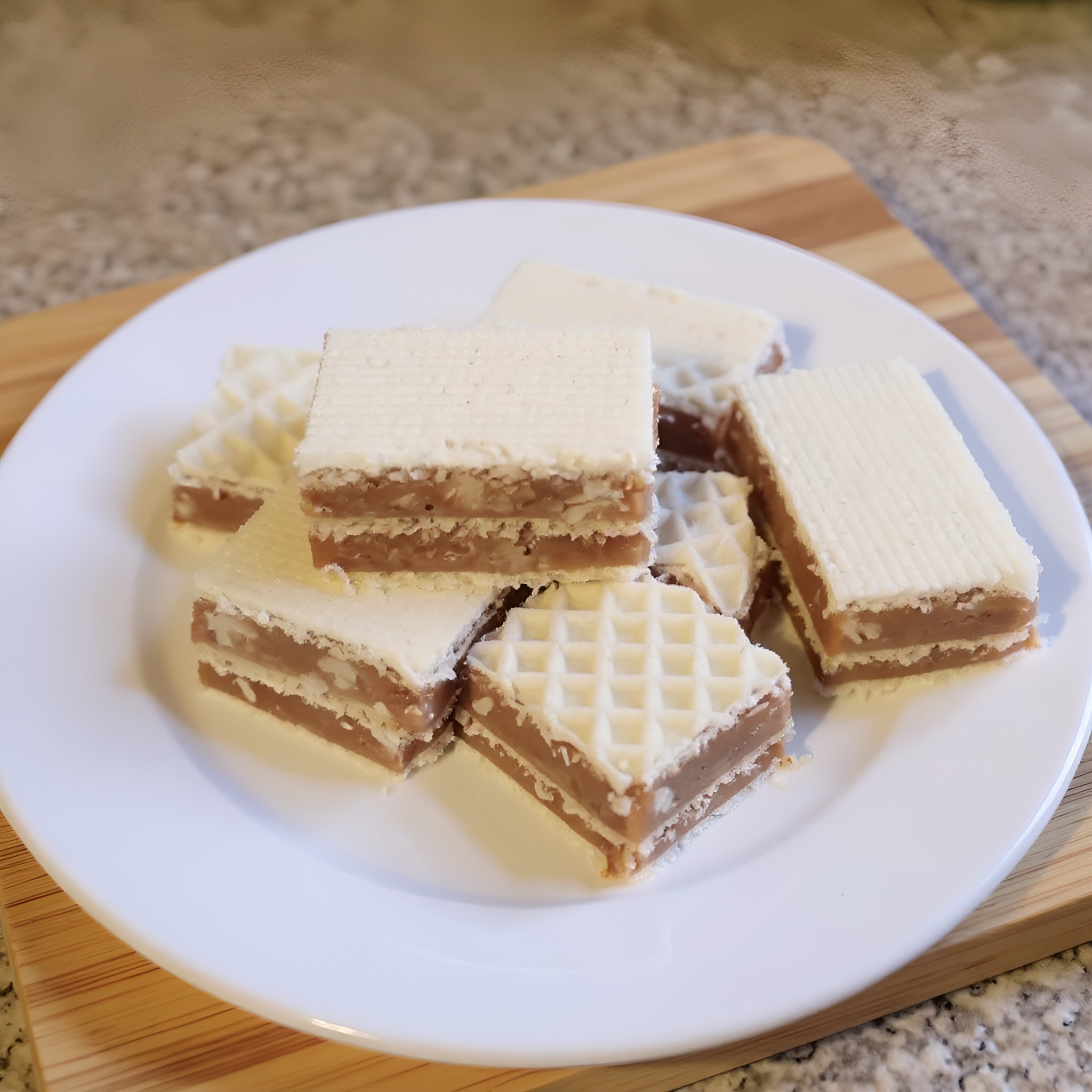 Obrázek receptu na Oplatkové griliášové řezy u nás zvané i griláže
