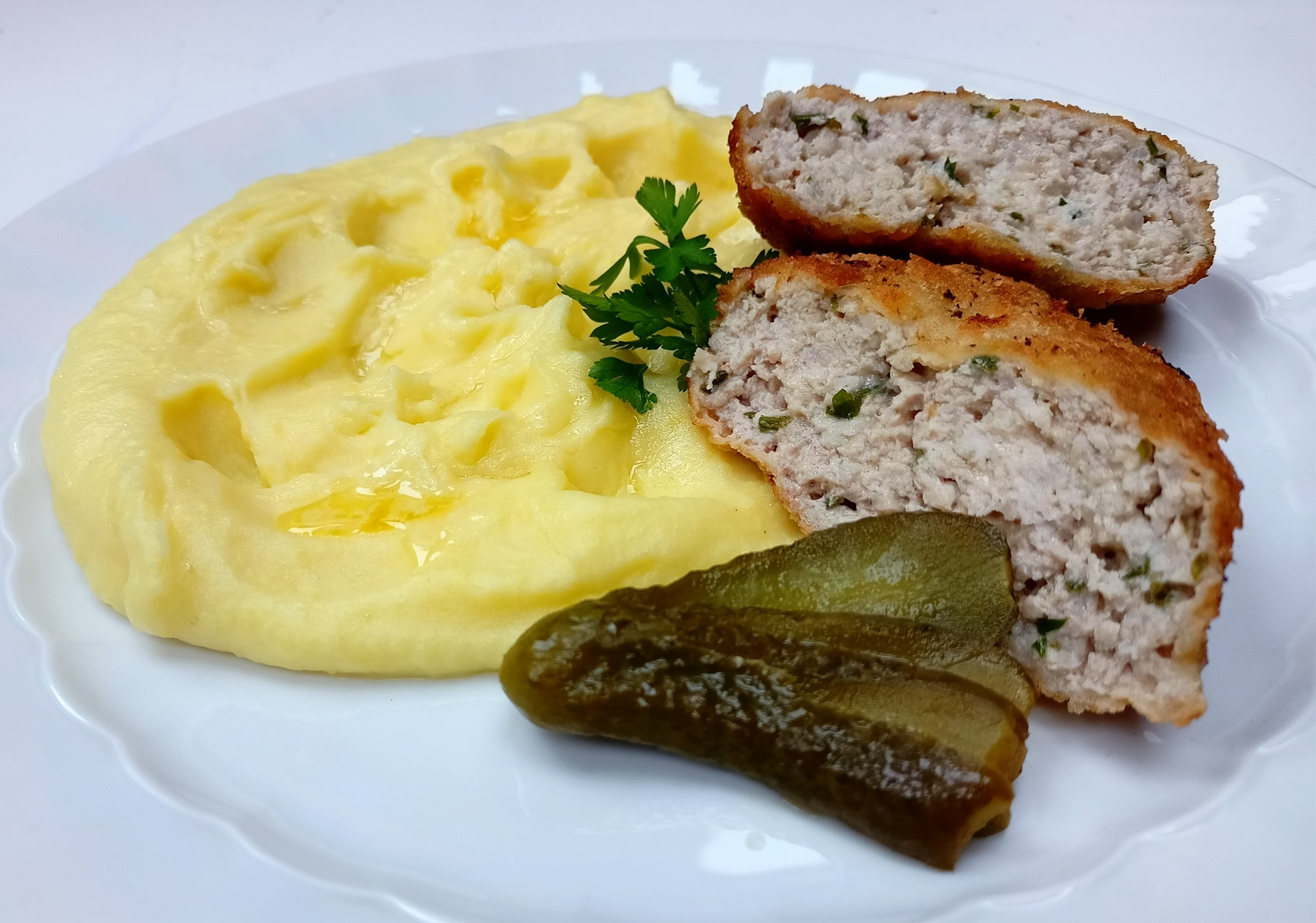 Obrázek k receptu na holandský řízek s bramborovo-mrkvovou kaší