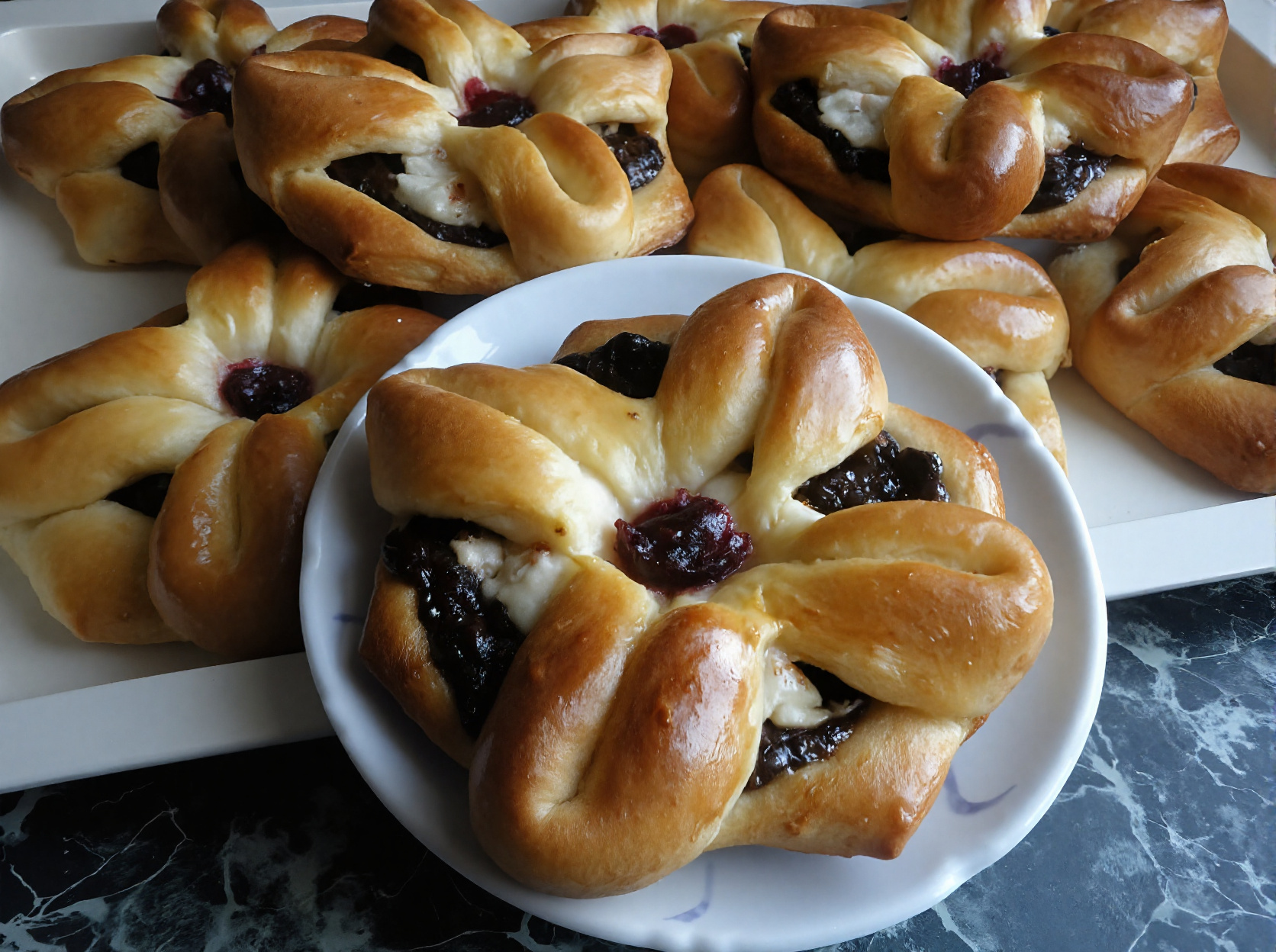 Obrázek k receptu na povidlové kytičky