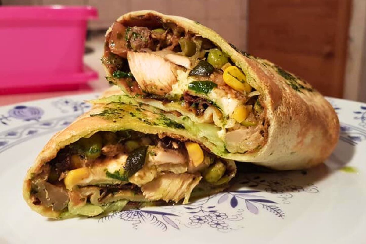 Obrázek k receptu na plněné palačinky s pestem z medvědího česneku