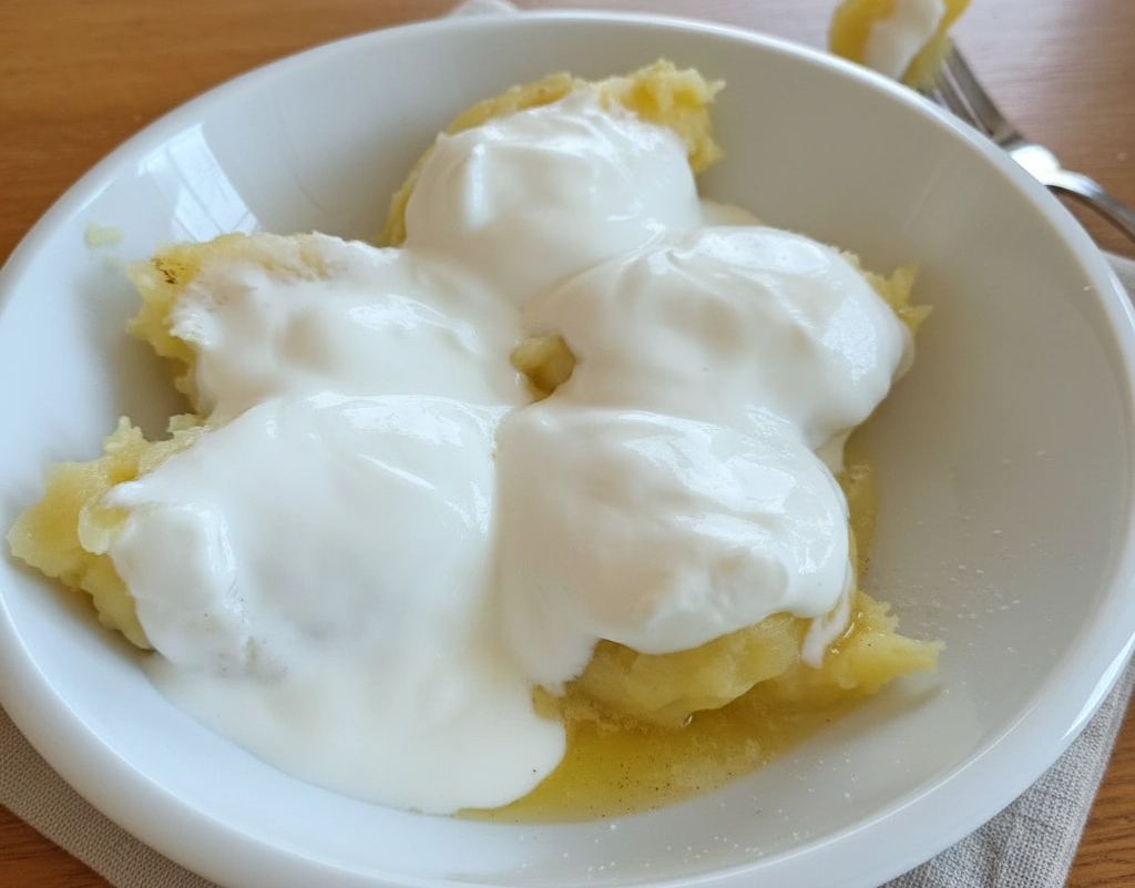 Obrázek receptu na Chuť ticha z kuchyně: Bramborové škubánky s jogurtem