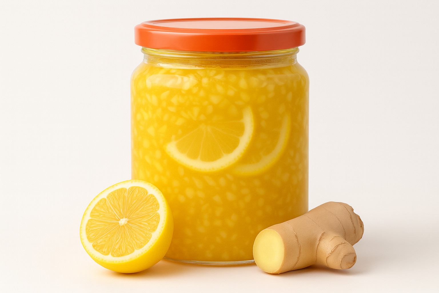 Obrázek k receptu na sirup z medu, zázvoru a citronu