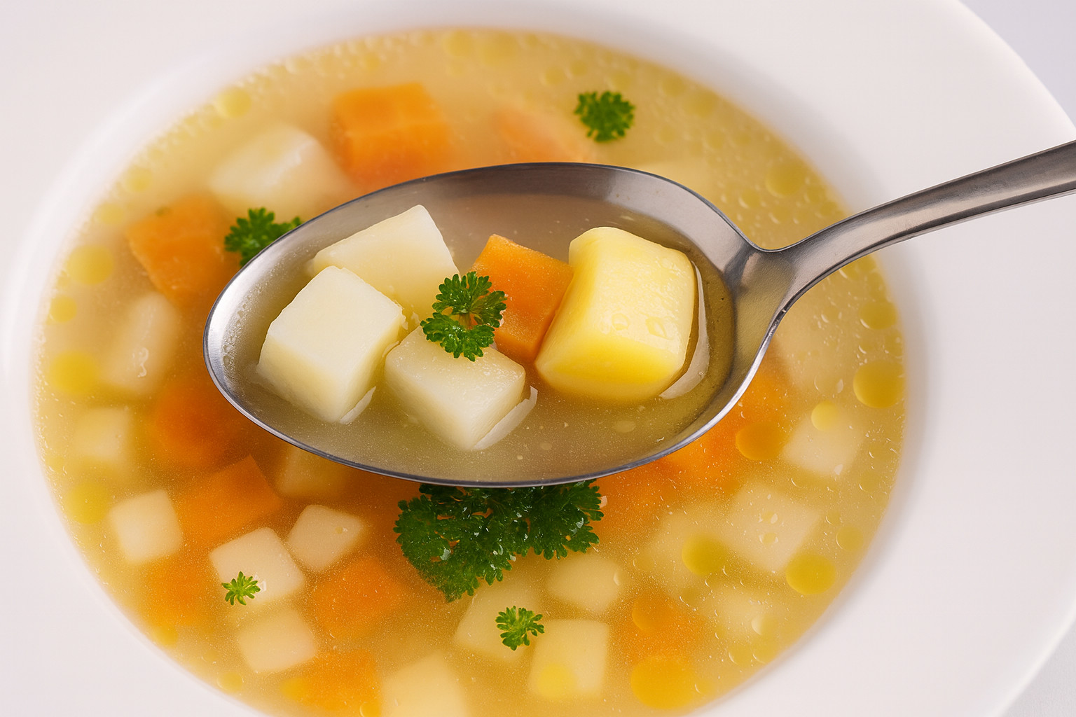 Obrázek k receptu na rychlou zeleninovou polévku