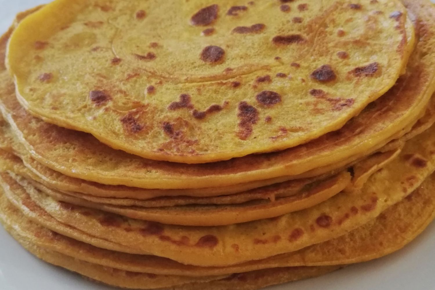 Obrázek receptu na Zlaté palačinky z pečené dýně