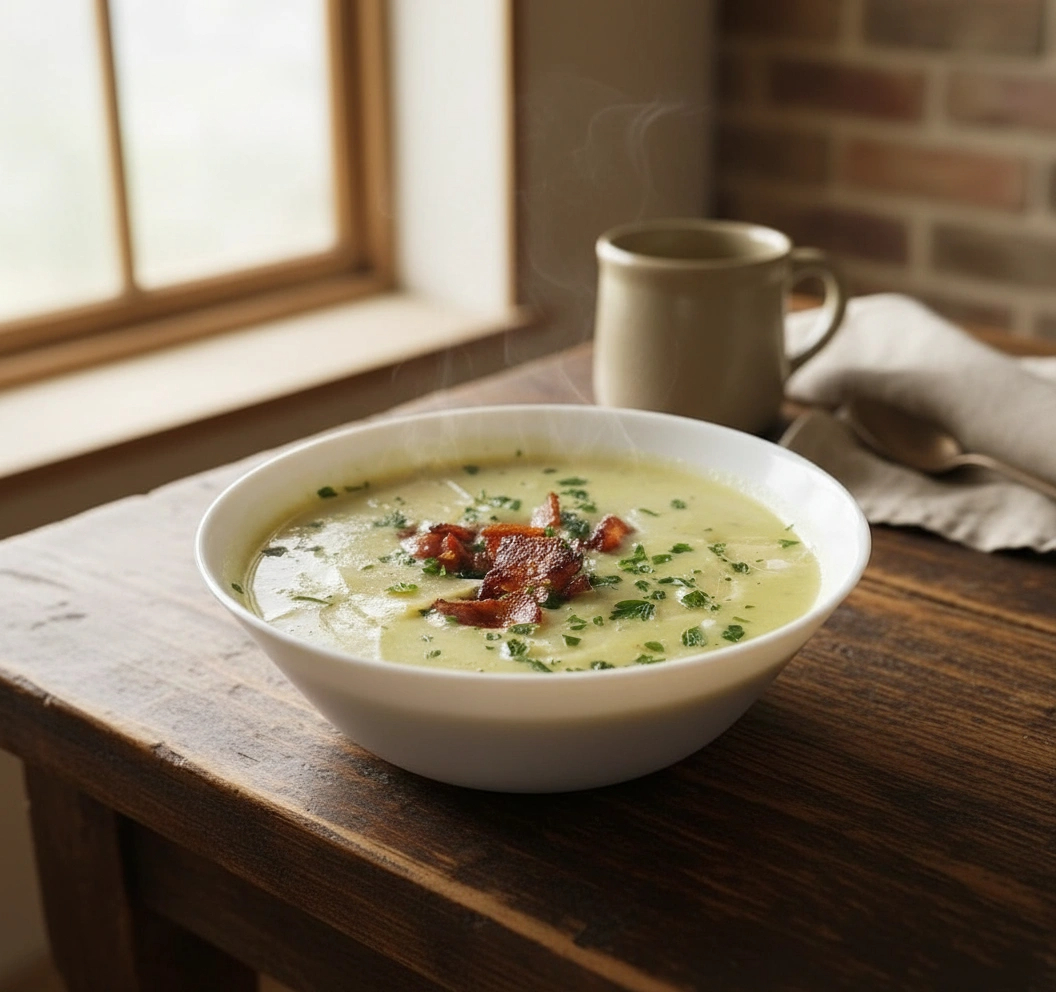 Obrázek k receptu na bramborovo-pórkovou polévku