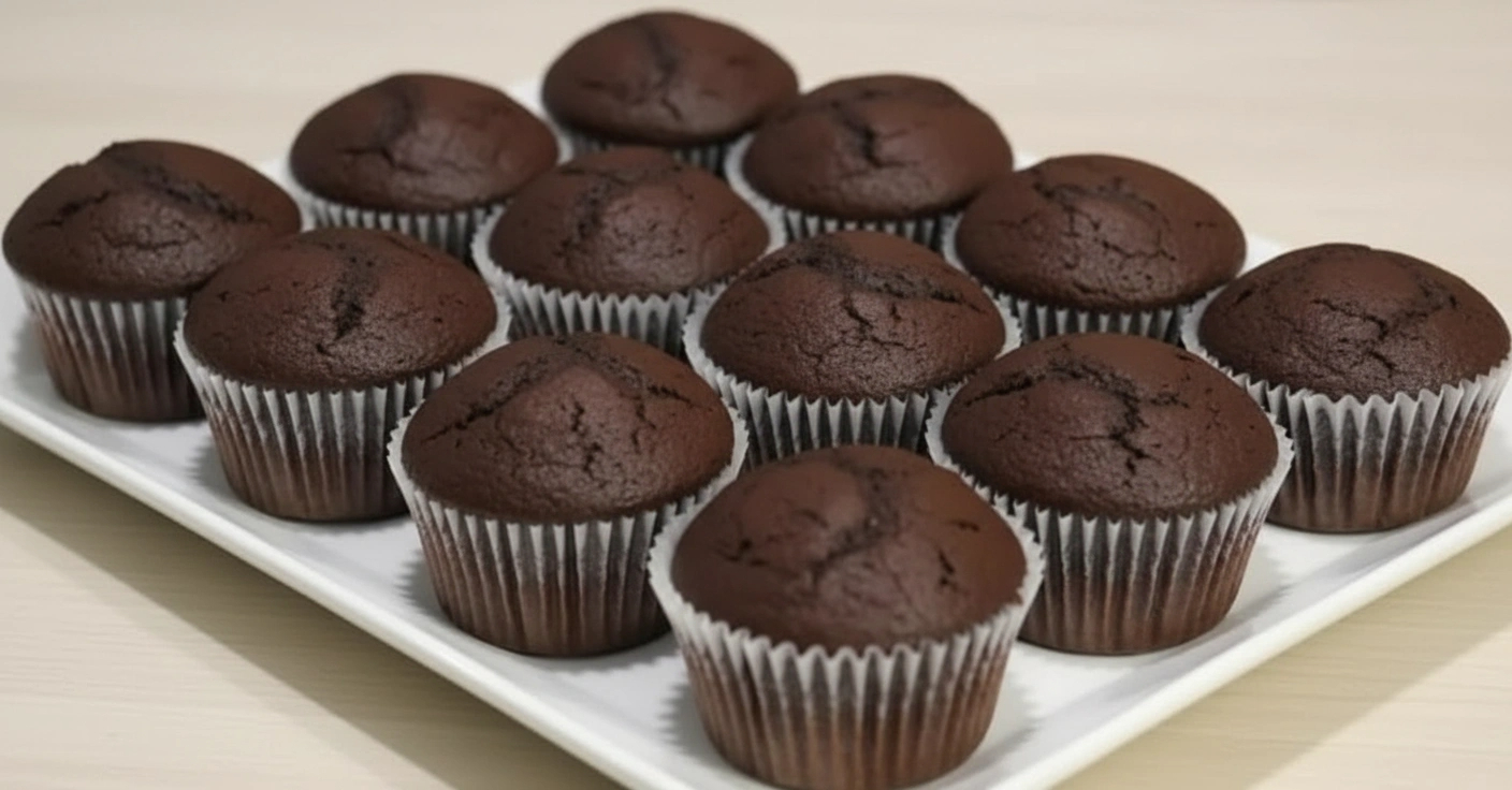 Obrázek k receptu na čokoládové muffiny