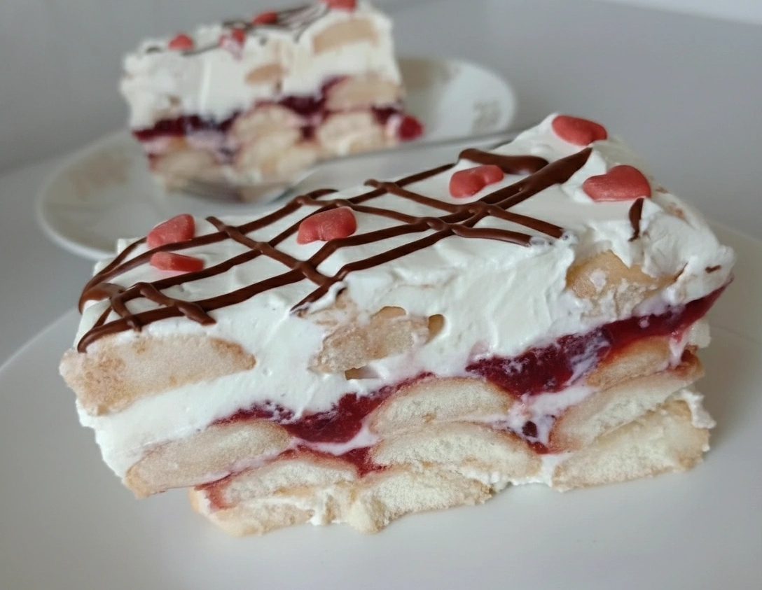 Obrázek k receptu na piškotový nepečený dort