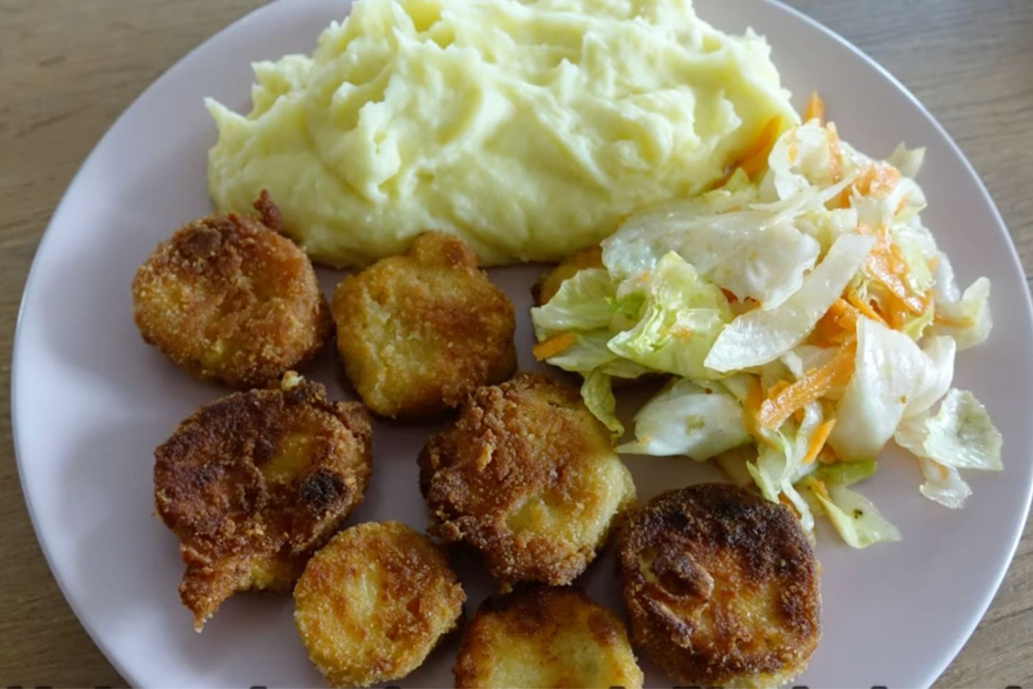 Obrázek receptu na Smažené cuketové medailonky v trojobalu