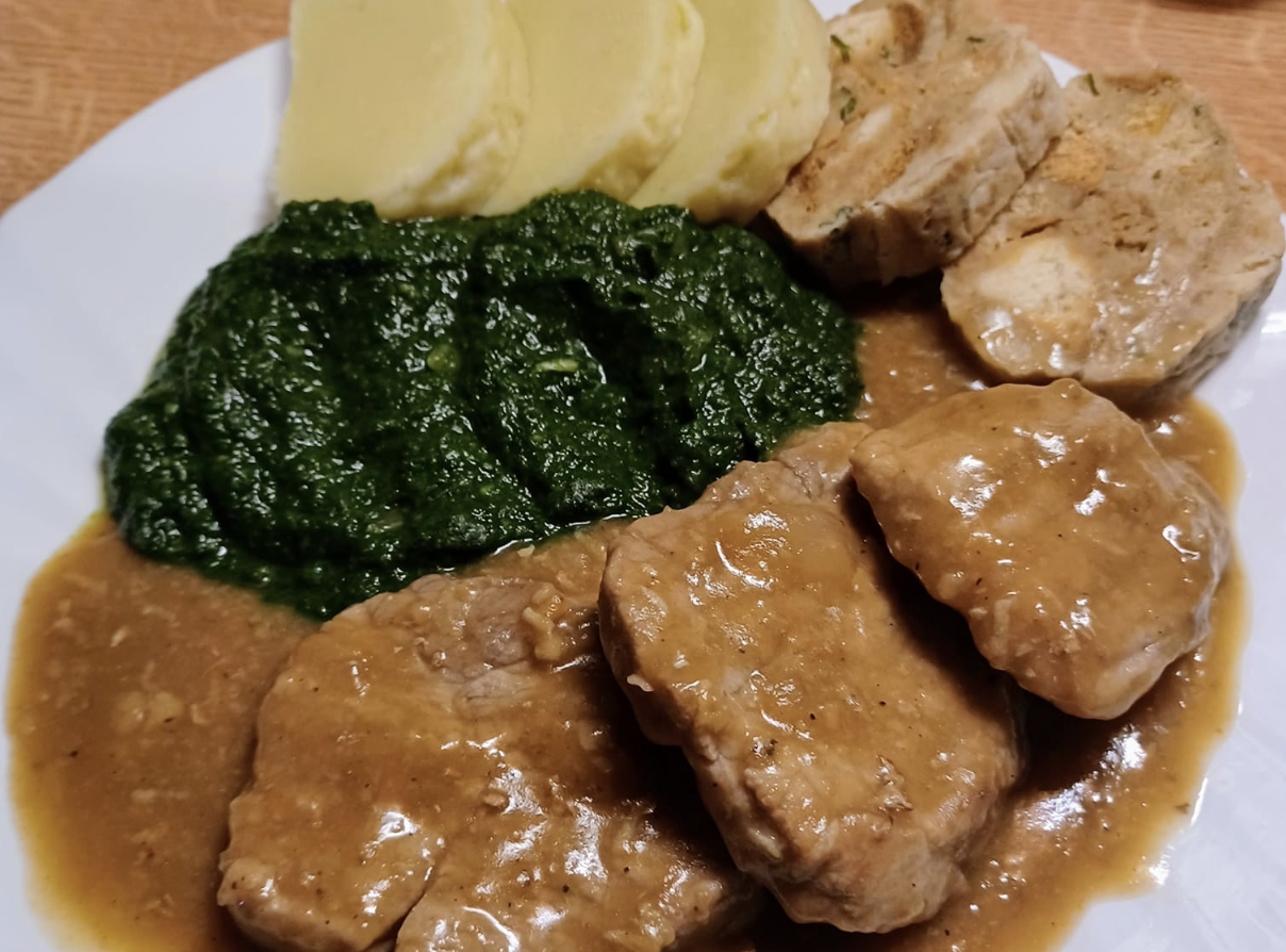 Obrázek k receptu na vepřovou pečeni na česneku