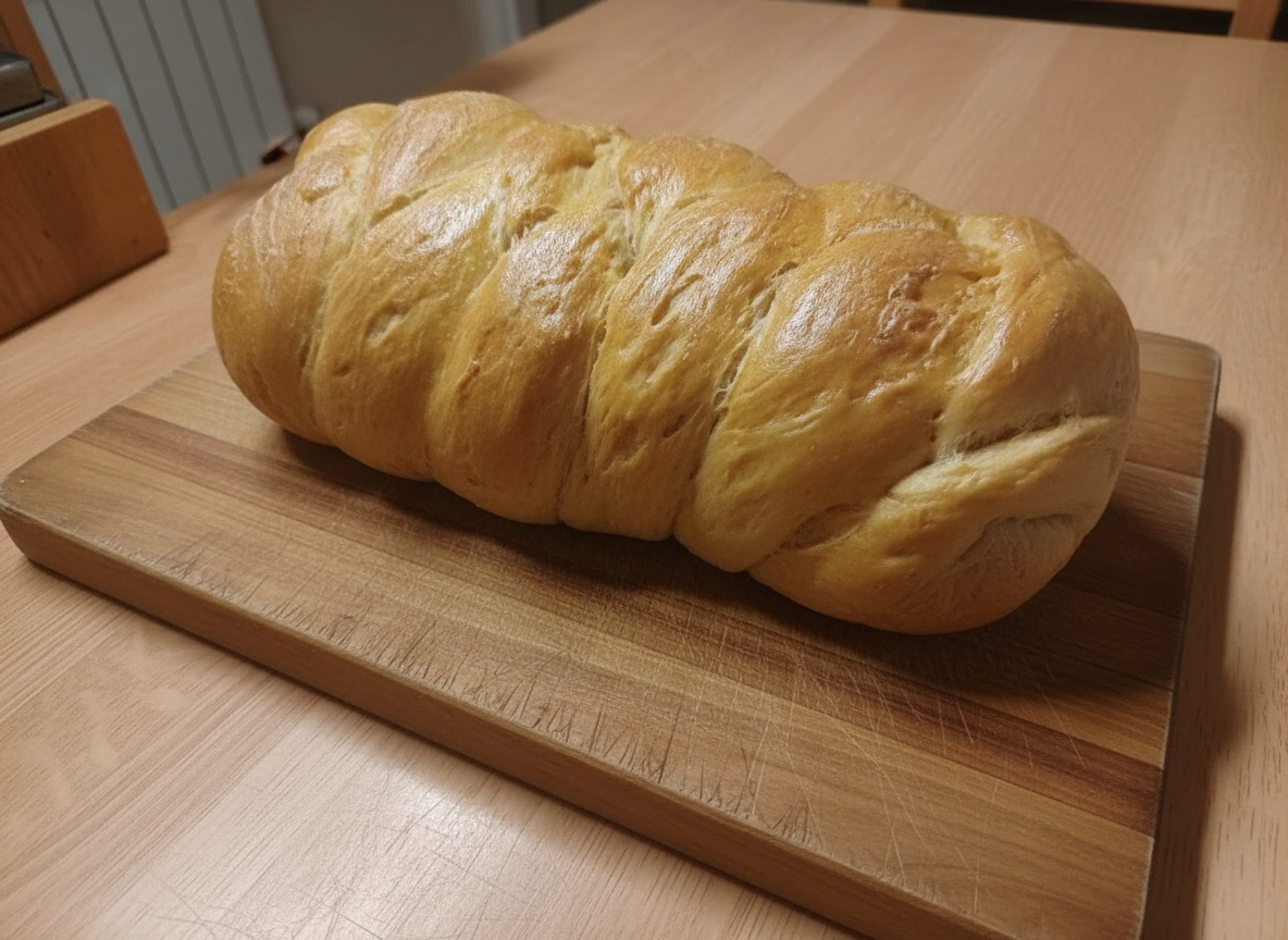 Obrázek receptu na Challah neboli tradiční židovský pletený chléb podávaný o šabatu a židovských svátcích