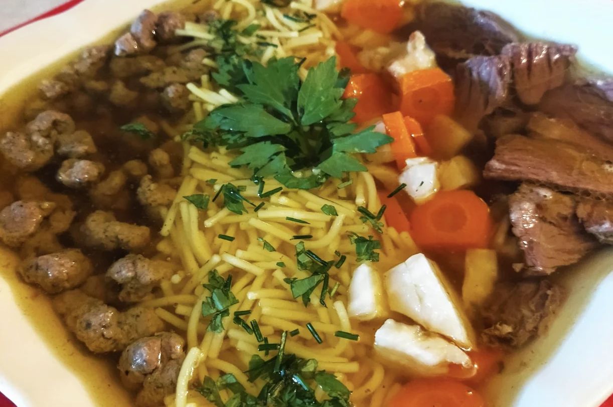 Obrázek k receptu na dlouho tažený hovězí vývar