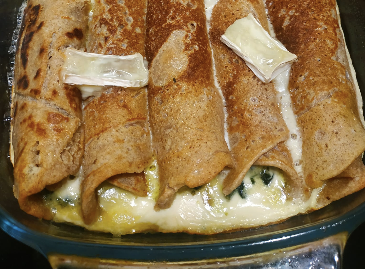 Obrázek k receptu na zapečené celozrnné palačinky