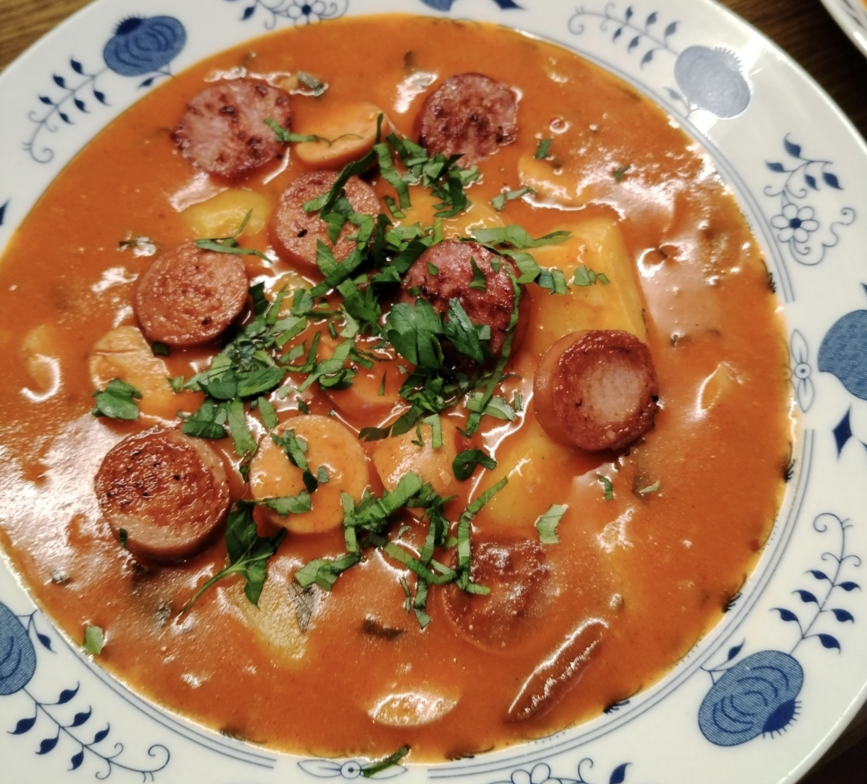 Obrázek k receptu na frankfurtskou polévku