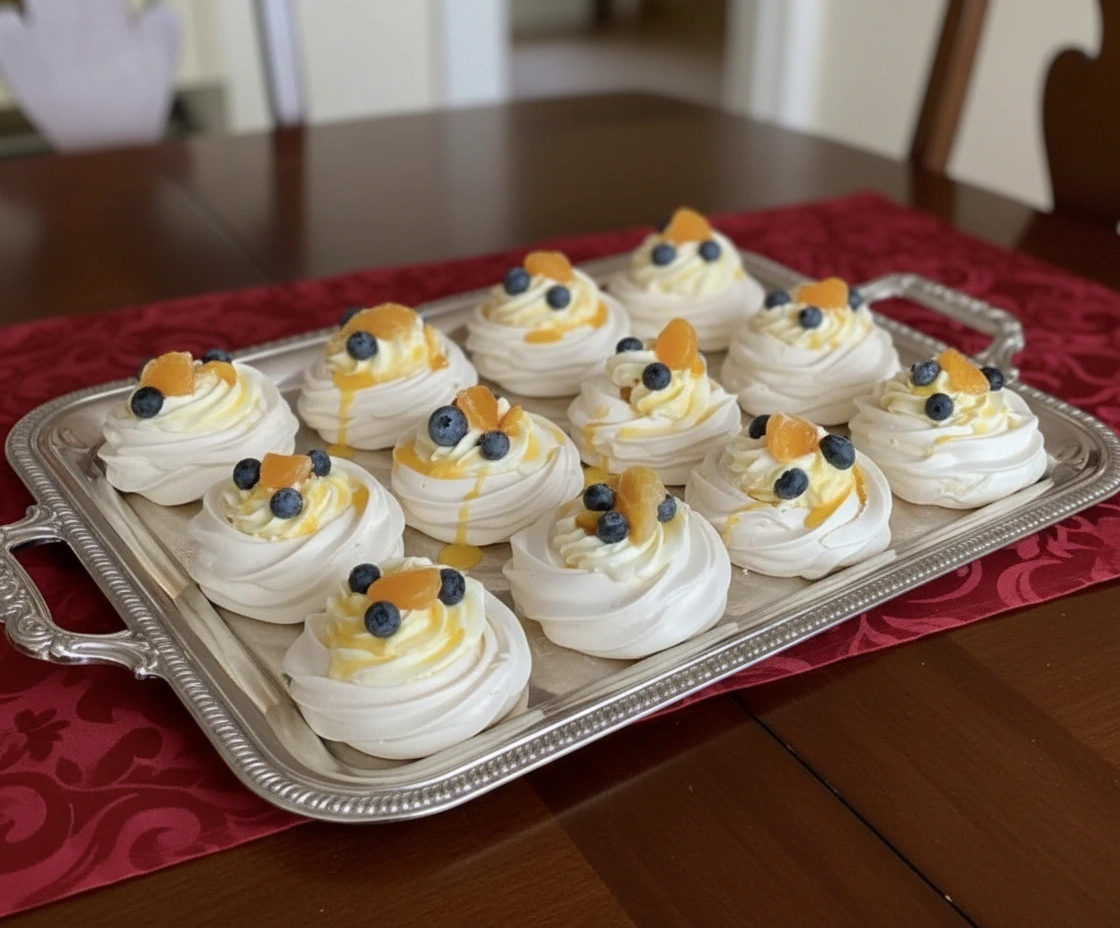 Obrázek k receptu na mini Pavlova