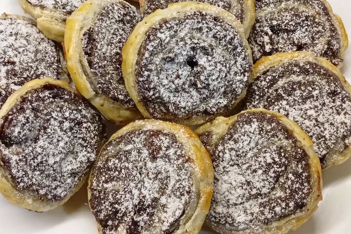 Obrázek k receptu na makovo-jablečné šneky z listového těsta