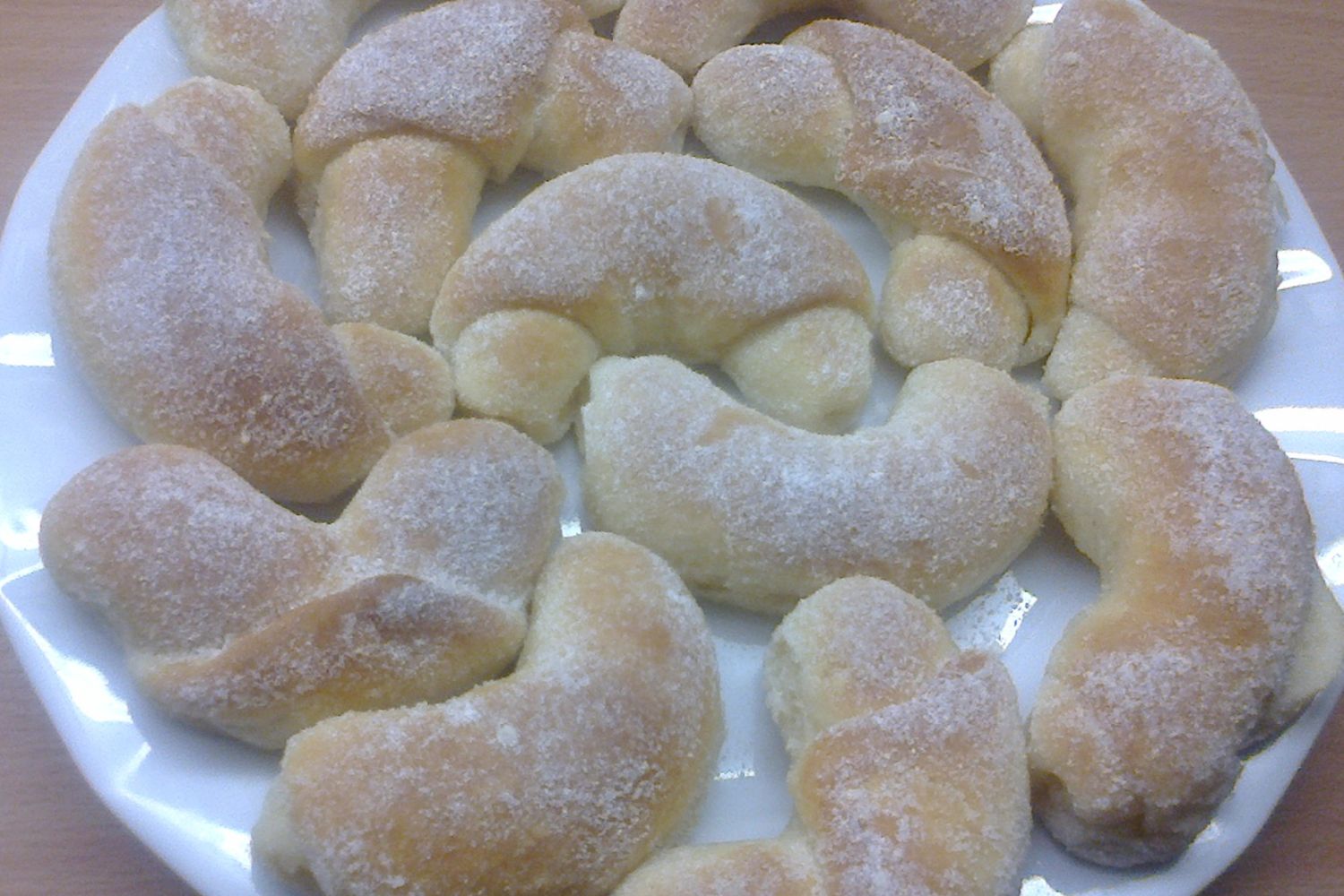 Obrázek receptu na Sádlové rohlíčky bez náplně anebo s ní, udělejte si dle chuti