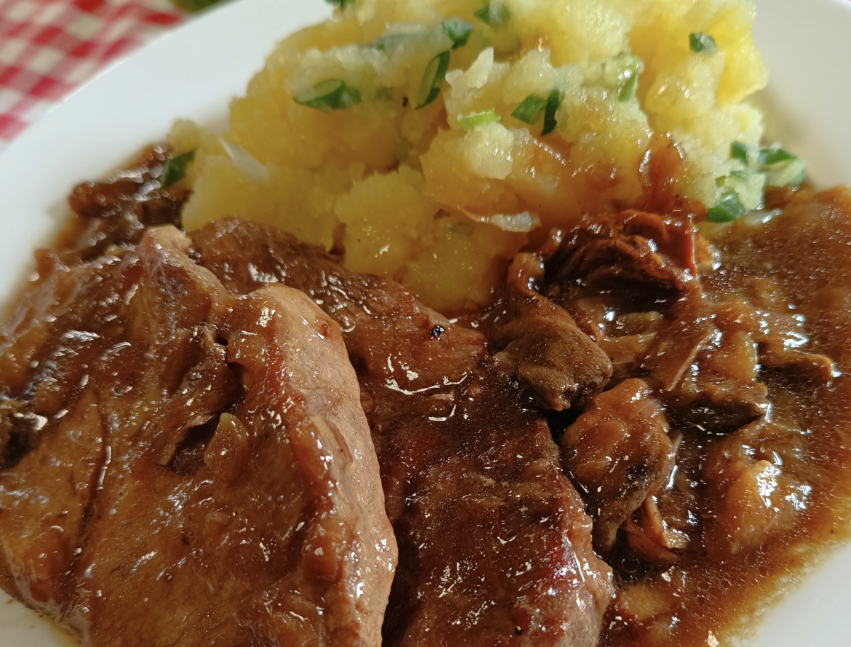 Obrázek k receptu na krkovičku na houbách