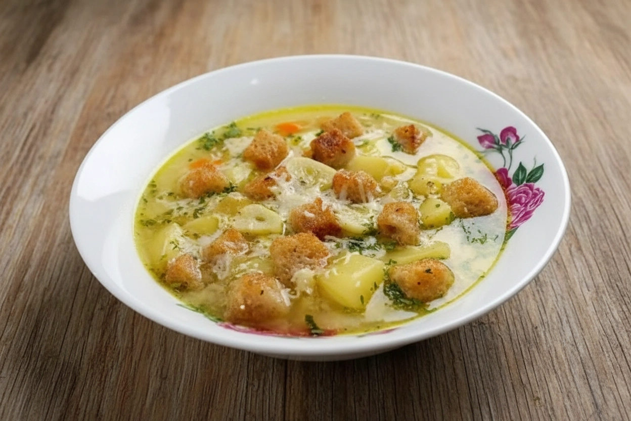 Obrázek k receptu na rychlou poctivou česnečku