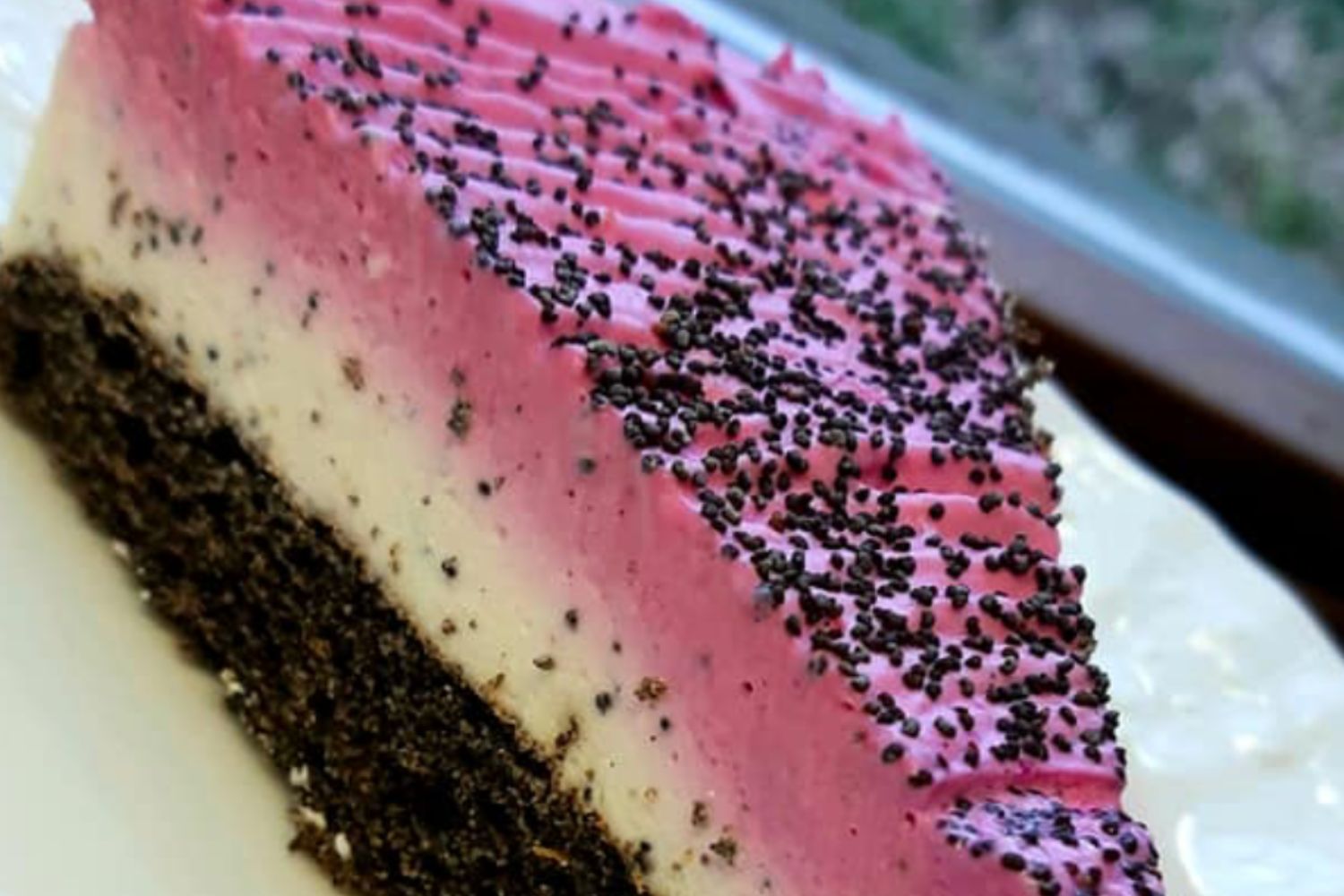 Obrázek receptu na Makovo-smetanový dort bez mouky - rychlý a zdravější dezert pro rodinu i pro kolegy do práce