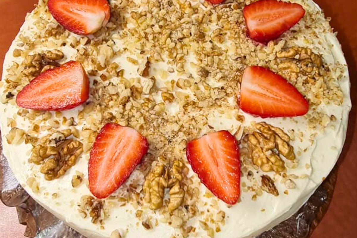 Obrázek k receptu na mrkvový dort s krémem z mascarpone