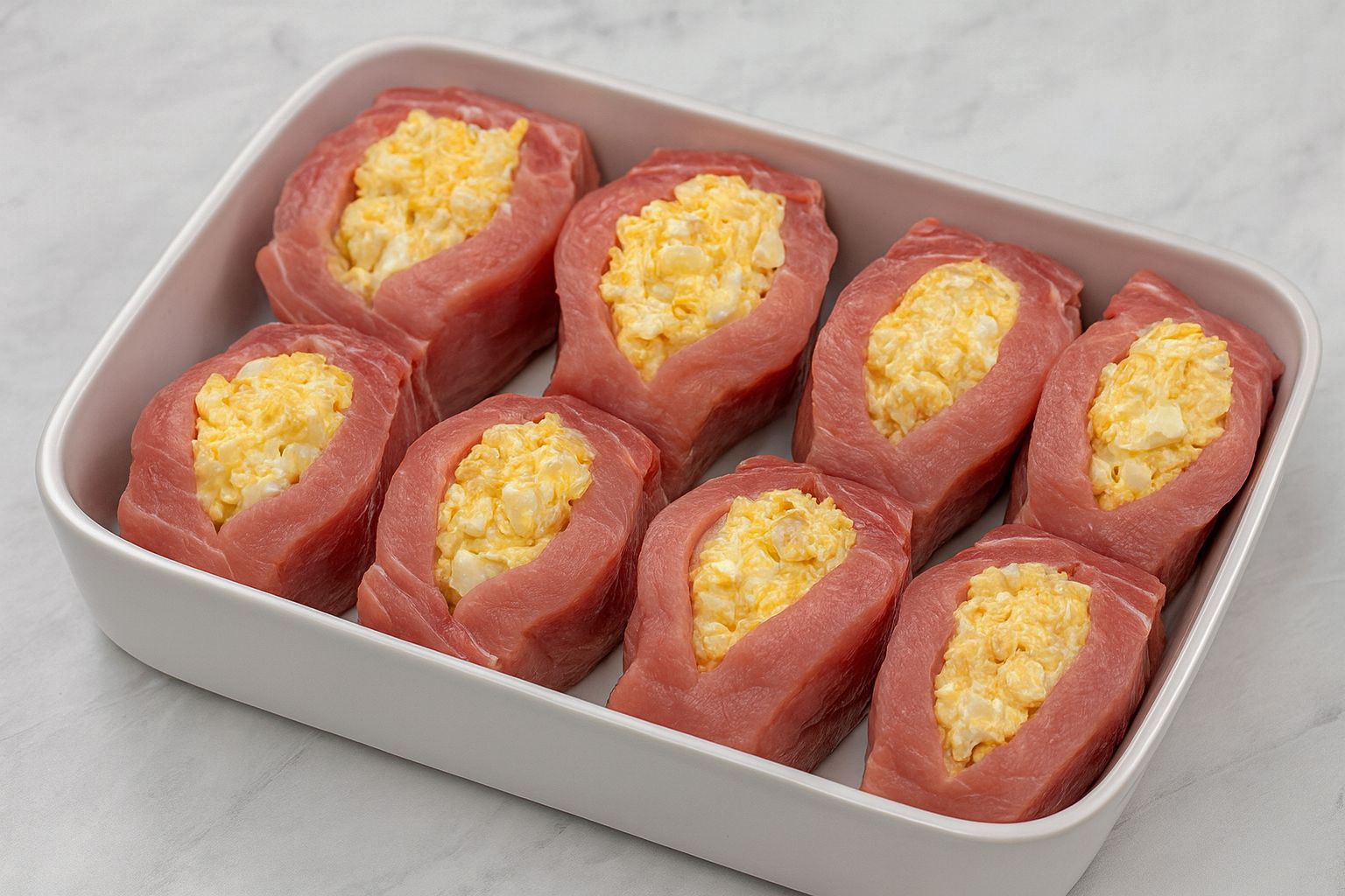 Obrázek k receptu na vepřovou kotletu plněnou žampiony a sýrem