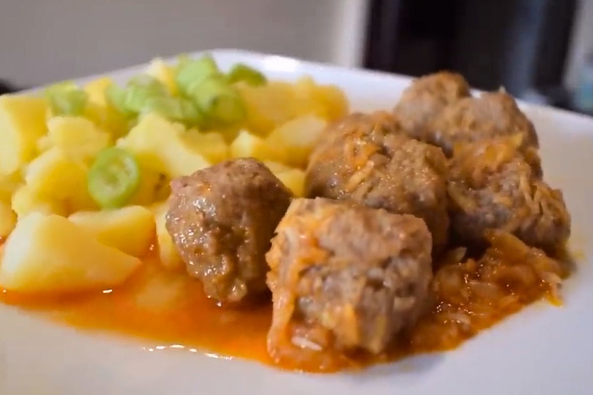 Obrázek k receptu na masové kuličky s celerovou omáčkou