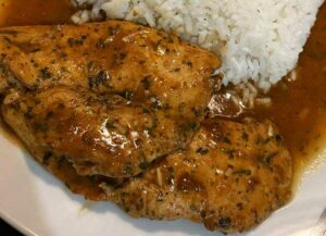 Obrázek k receptu na kuřecí prsa s rýží