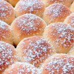 Obrázek k receptu na Honzovy buchty s tvarohem a povidly z těsta s majonézou