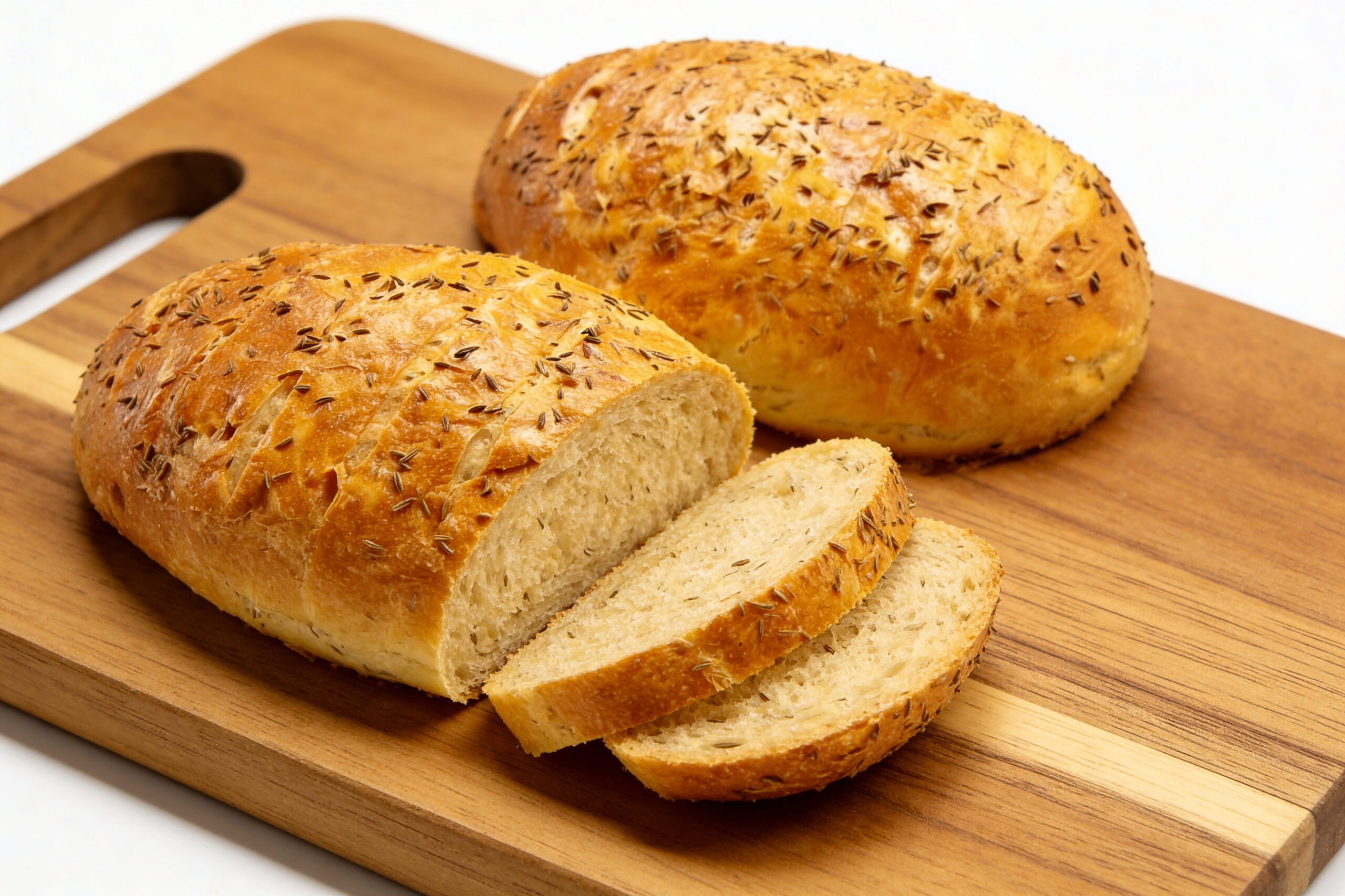 Obrázek receptu na Kmínový domácí chlebík - voňavý, nadýchaný a křupavý jako od babičky