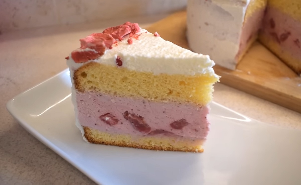 Fotografie k receptu na jahodový retro dort