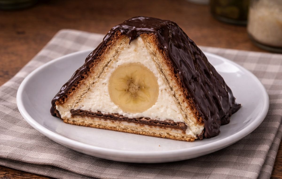 Obrázek k receptu: Máte rádi retro dezerty? Pak u vás doma jistě pofrčí tato střecha z BeBe sušenek!