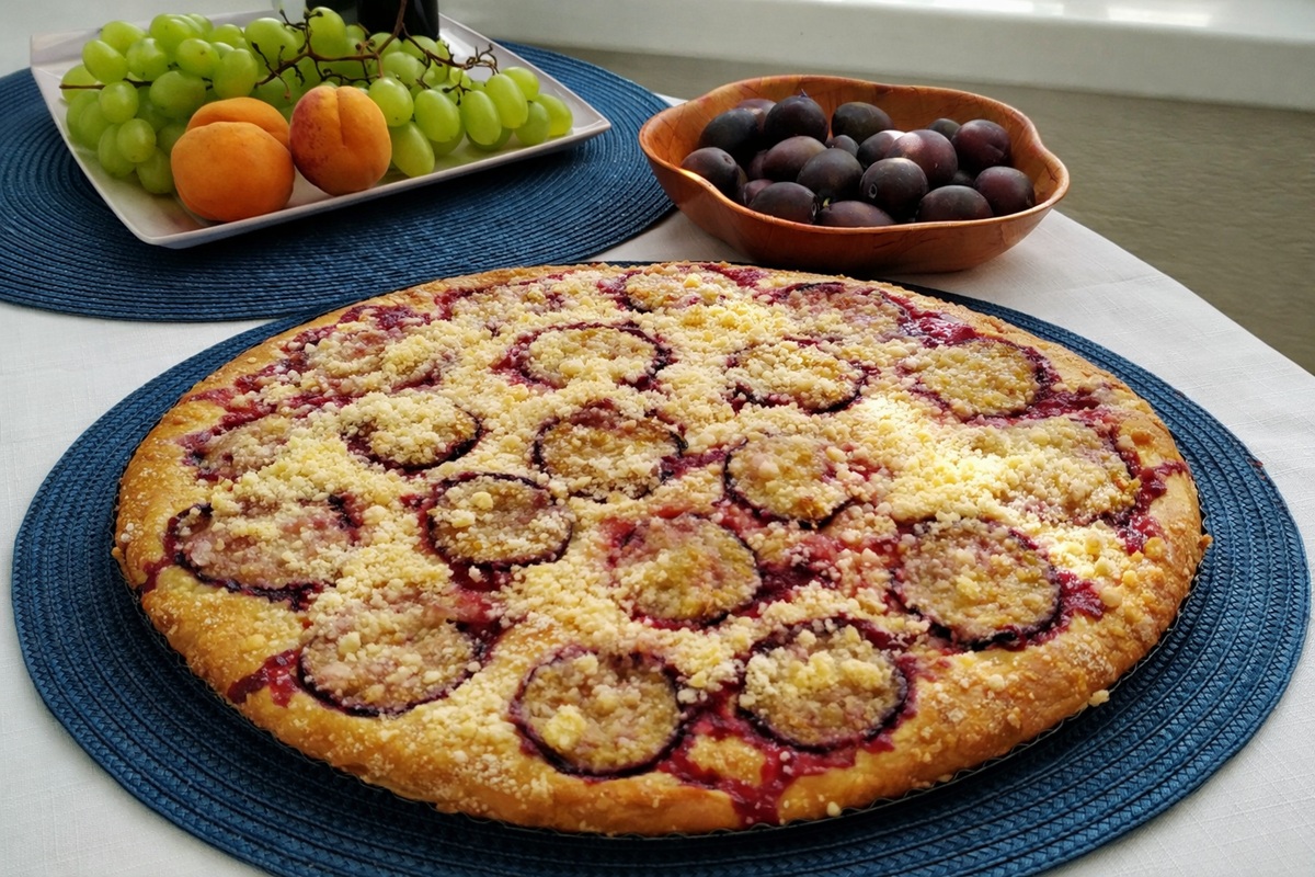 Obrázek receptu na švestkový frgál.